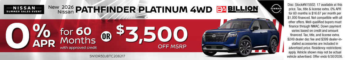 26JUN_BILN_NEW 2026 NISSAN PATHFINDER PLATINUM